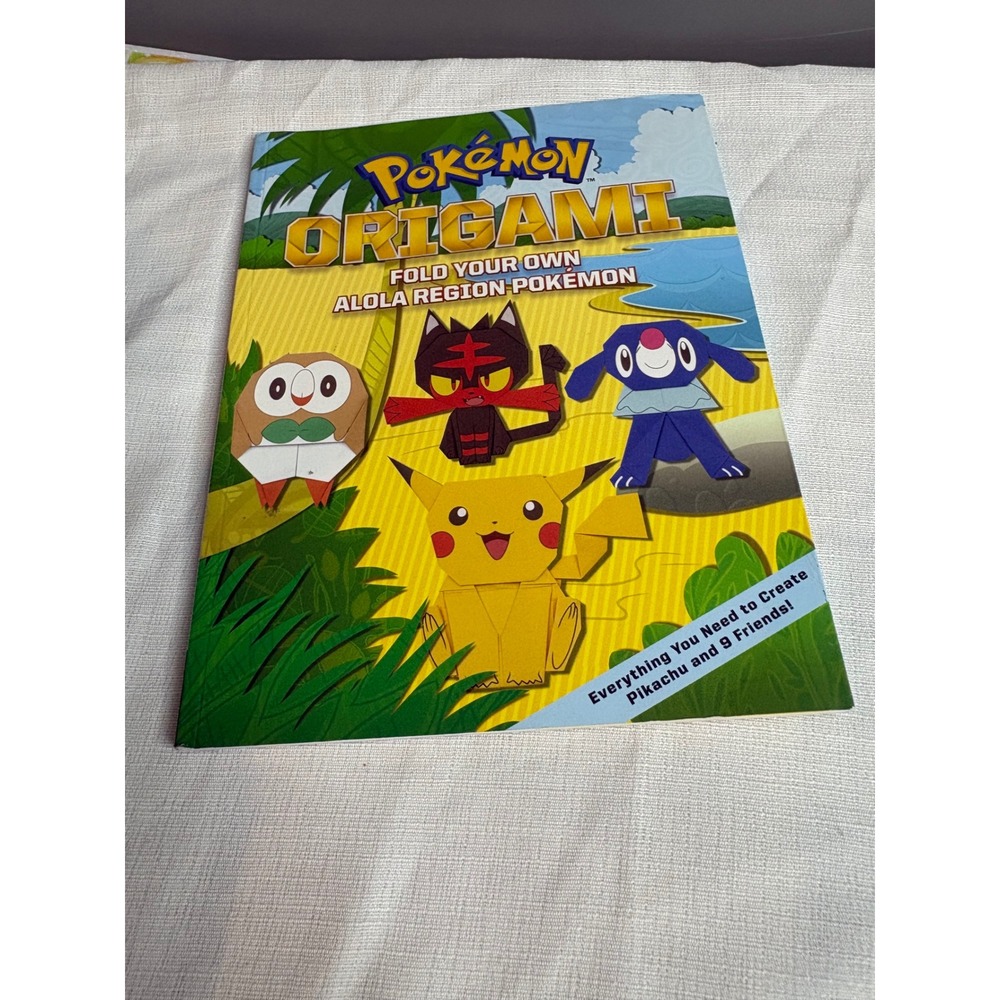 Pokemon Origami Fold Your Own Alola Region Pokemon Pikachu Press Book